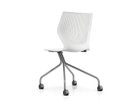 【ノルオフィス/Knoll Office / GOODS】のMultiGeneration Chair / マルチジェネレーション チェア ハイブリッドベース 肘なし シェルW オフホワイト、脚部シルバー|ID: prp329100003900346 ipo3291000000032500897