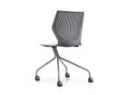 【ノルオフィス/Knoll Office / GOODS】のMultiGeneration Chair / マルチジェネレーション チェア ハイブリッドベース 肘なし シェルC ダークグレー、脚部シルバー|ID: prp329100003900346 ipo3291000000032500900