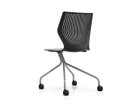 【ノルオフィス/Knoll Office / GOODS】のMultiGeneration Chair / マルチジェネレーション チェア ハイブリッドベース 肘なし シェルB オニキス、脚部シルバー|ID: prp329100003900346 ipo3291000000032500901