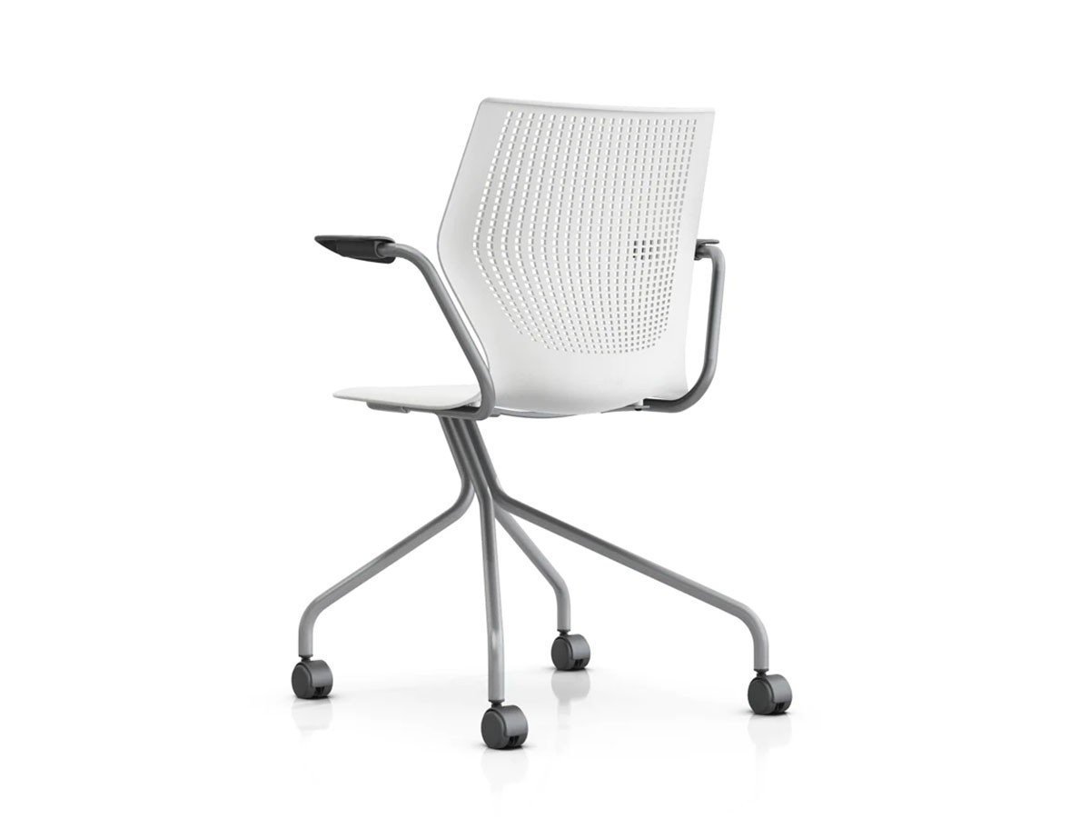 【ノルオフィス/Knoll Office / GOODS】のMultiGeneration Chair / マルチジェネレーション チェア ハイブリッドベース 固定肘 キャスター脚 インテリア・キッズ・メンズ・レディースファッション・服の通販 founy(ファニー) 　送料無料　Free Shipping　パフォーマンス　Performance　メッシュ　Mesh　ワーク　Work　ホーム・キャンプ・アウトドア・お取り寄せ　Home,Garden,Outdoor,Camping Gear　家具・インテリア　Furniture　チェア・椅子　Chair　オフィスチェア・デスクチェア　Office Chair/Desk Chair　シェルW オフホワイト、フレームシルバー|ID: prp329100003900347 ipo3291000000025713226