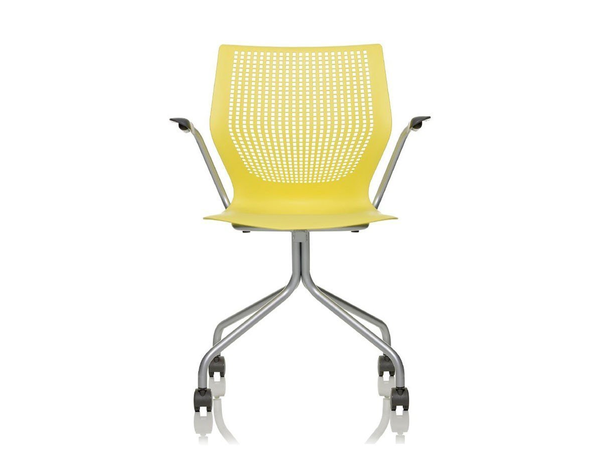 【ノルオフィス/Knoll Office / GOODS】のMultiGeneration Chair / マルチジェネレーション チェア ハイブリッドベース 固定肘 キャスター脚 インテリア・キッズ・メンズ・レディースファッション・服の通販 founy(ファニー) 　送料無料　Free Shipping　パフォーマンス　Performance　メッシュ　Mesh　ワーク　Work　ホーム・キャンプ・アウトドア・お取り寄せ　Home,Garden,Outdoor,Camping Gear　家具・インテリア　Home Furniture & Interior. Stylish & Functional Living Spaces　チェア・椅子　Chair　オフィスチェア・デスクチェア　Office Chair/Desk Chair　シェルY イエロー、フレームシルバー|ID: prp329100003900347 ipo3291000000032500909