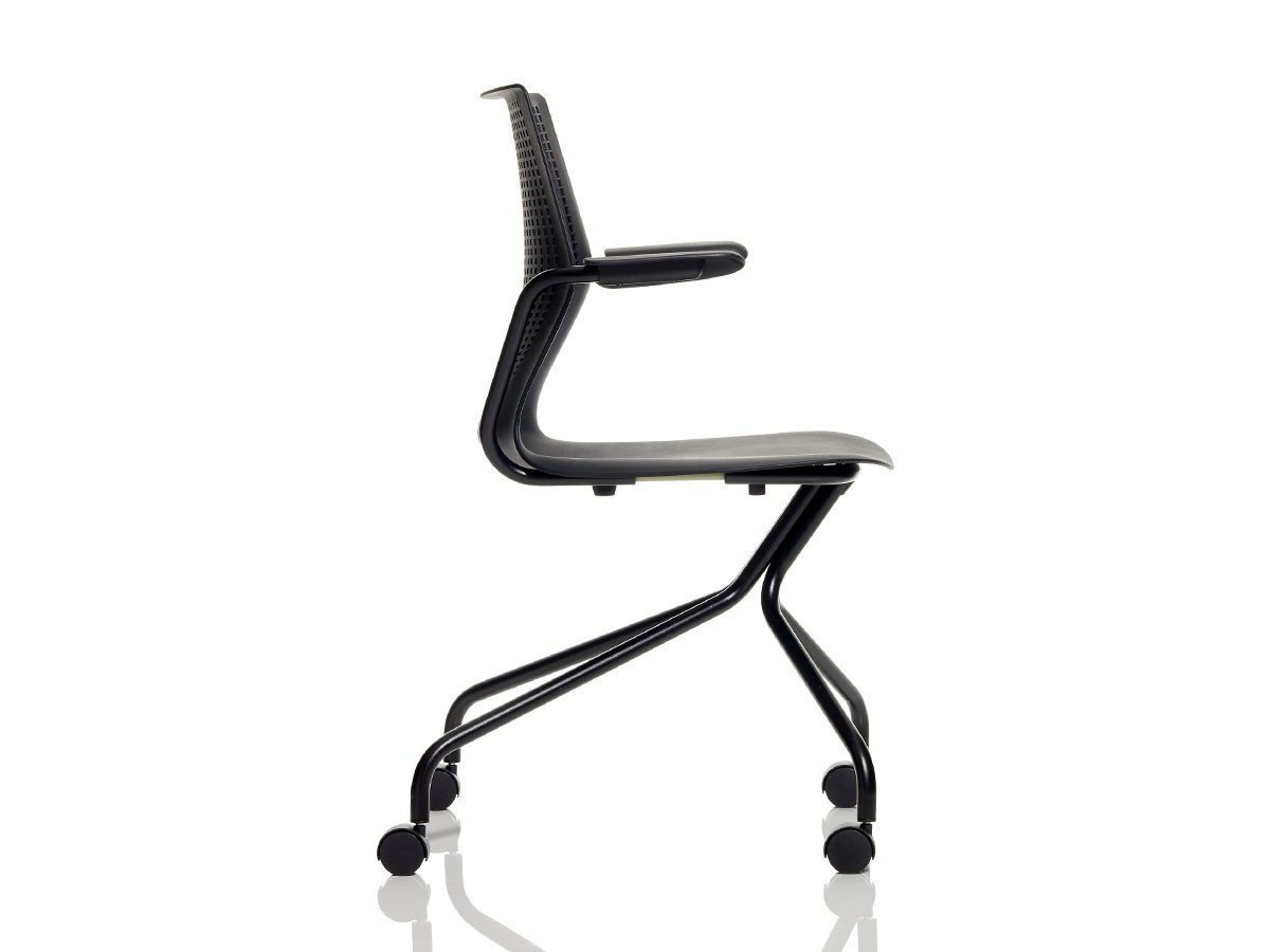 【ノルオフィス/Knoll Office / GOODS】のMultiGeneration Chair / マルチジェネレーション チェア ハイブリッドベース 固定肘 キャスター脚 インテリア・キッズ・メンズ・レディースファッション・服の通販 founy(ファニー) 　送料無料　Free Shipping　パフォーマンス　Performance　メッシュ　Mesh　ワーク　Work　ホーム・キャンプ・アウトドア・お取り寄せ　Home,Garden,Outdoor,Camping Gear　家具・インテリア　Home Furniture & Interior. Stylish & Functional Living Spaces　チェア・椅子　Chair　オフィスチェア・デスクチェア　Office Chair/Desk Chair　シェルB オニキス、フレームブラック|ID: prp329100003900347 ipo3291000000032500921
