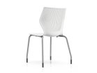 【ノルオフィス/Knoll Office / GOODS】のMultiGeneration Chair / マルチジェネレーション チェア スタッキングベース 肘なし グライド脚 シェルW オフホワイト、脚部シルバー|ID: prp329100003900350 ipo3291000000032500965