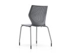 【ノルオフィス/Knoll Office / GOODS】のMultiGeneration Chair / マルチジェネレーション チェア スタッキングベース 肘なし グライド脚 シェルC ダークグレー、脚部シルバー|ID: prp329100003900350 ipo3291000000032500968