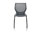 【ノルオフィス/Knoll Office / GOODS】のMultiGeneration Chair / マルチジェネレーション チェア スタッキングベース 肘なし グライド脚 シェルC ダークグレー、脚部ブラック|ID: prp329100003900350 ipo3291000000032500969