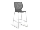 【ノルオフィス/Knoll Office / GOODS】のMultiGeneration Chair High Stool / マルチジェネレーション チェア ハイスツール バーハイト シェルC ダークグレー、脚部シルバー|ID:prp329100003900353