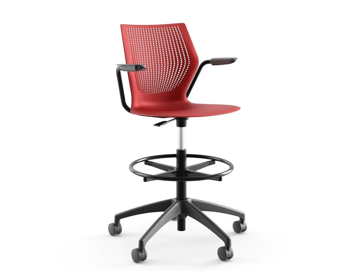 【ノルオフィス/Knoll Office / GOODS】のMultiGeneration High Task Chair / マルチジェネレーション ハイタスクチェア 固定肘 インテリア・キッズ・メンズ・レディースファッション・服の通販 founy(ファニー) 　送料無料　Free Shipping　メッシュ　Mesh　ワーク　Work　ホーム・キャンプ・アウトドア・お取り寄せ　Home,Garden,Outdoor,Camping Gear　家具・インテリア　Furniture　チェア・椅子　Chair　オフィスチェア・デスクチェア　Office Chair/Desk Chair　ホーム・キャンプ・アウトドア・お取り寄せ　Home,Garden,Outdoor,Camping Gear　家具・インテリア　Furniture　チェア・椅子　Chair　カウンターチェア・ハイスツール　Counter Chair/High Stool　シェルR ダークレッド、アームブラック、脚部ブラック|ID: prp329100003900355 ipo3291000000025713398