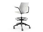 【ノルオフィス/Knoll Office / GOODS】のMultiGeneration High Task Chair / マルチジェネレーション ハイタスクチェア 固定肘 シェルG グレー、アームブラック、脚部ブラック|ID:prp329100003900355