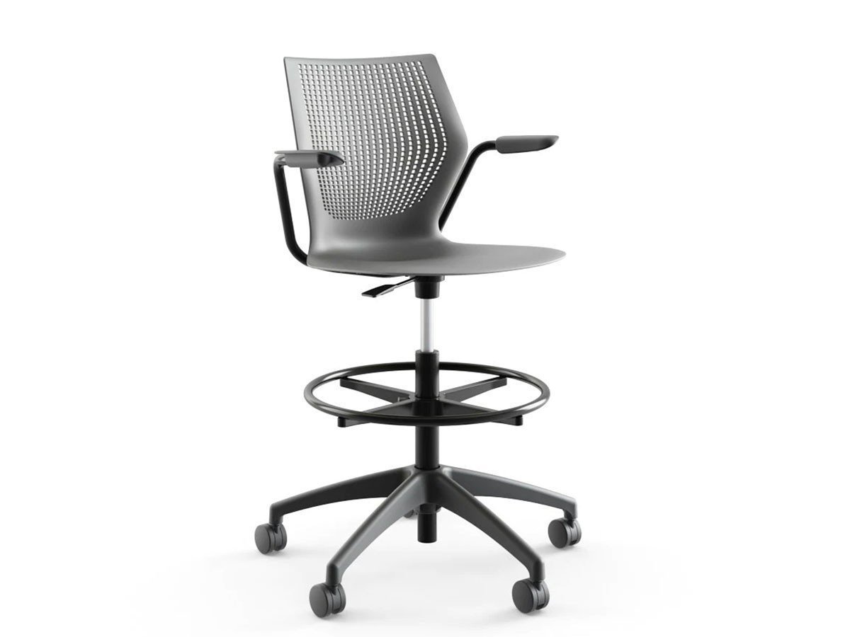 【ノルオフィス/Knoll Office / GOODS】のMultiGeneration High Task Chair / マルチジェネレーション ハイタスクチェア 固定肘 インテリア・キッズ・メンズ・レディースファッション・服の通販 founy(ファニー) 　送料無料　Free Shipping　メッシュ　Mesh　ワーク　Work　ホーム・キャンプ・アウトドア・お取り寄せ　Home,Garden,Outdoor,Camping Gear　家具・インテリア　Home Furniture & Interior. Stylish & Functional Living Spaces　チェア・椅子　Chair　オフィスチェア・デスクチェア　Office Chair/Desk Chair　ホーム・キャンプ・アウトドア・お取り寄せ　Home,Garden,Outdoor,Camping Gear　家具・インテリア　Home Furniture & Interior. Stylish & Functional Living Spaces　チェア・椅子　Chair　カウンターチェア・ハイスツール　Counter Chair/High Stool　シェルC ダークグレー、アームブラック、脚部ブラック|ID: prp329100003900355 ipo3291000000032500994
