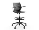 【ノルオフィス/Knoll Office / GOODS】のMultiGeneration High Task Chair / マルチジェネレーション ハイタスクチェア 固定肘 シェルB オニキス、アームブラック、脚部ブラック|ID: prp329100003900355 ipo3291000000032500995