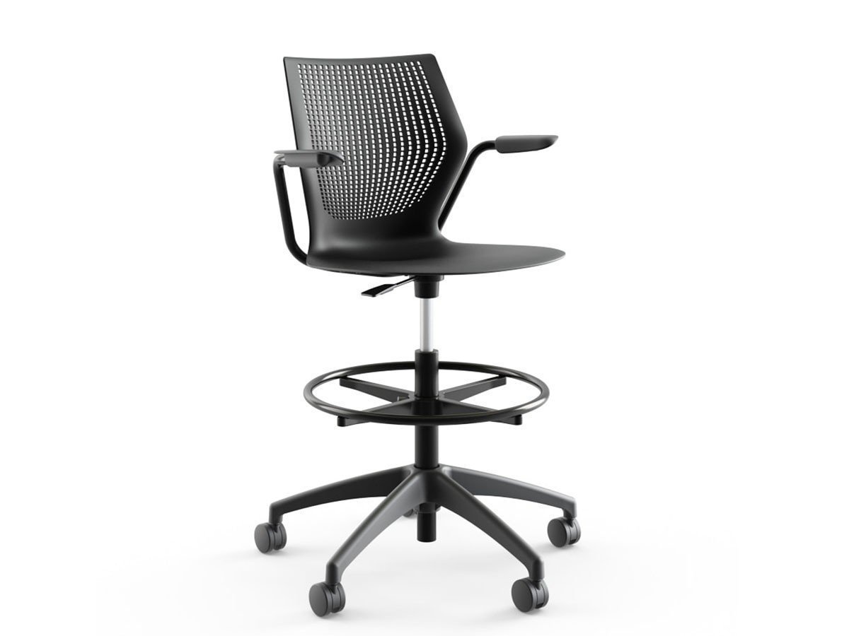 【ノルオフィス/Knoll Office / GOODS】のMultiGeneration High Task Chair / マルチジェネレーション ハイタスクチェア 固定肘 インテリア・キッズ・メンズ・レディースファッション・服の通販 founy(ファニー) 　送料無料　Free Shipping　メッシュ　Mesh　ワーク　Work　ホーム・キャンプ・アウトドア・お取り寄せ　Home,Garden,Outdoor,Camping Gear　家具・インテリア　Home Furniture & Interior. Stylish & Functional Living Spaces　チェア・椅子　Chair　オフィスチェア・デスクチェア　Office Chair/Desk Chair　ホーム・キャンプ・アウトドア・お取り寄せ　Home,Garden,Outdoor,Camping Gear　家具・インテリア　Home Furniture & Interior. Stylish & Functional Living Spaces　チェア・椅子　Chair　カウンターチェア・ハイスツール　Counter Chair/High Stool　シェルB オニキス、アームブラック、脚部ブラック|ID: prp329100003900355 ipo3291000000032500995