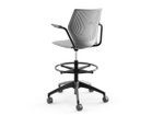 【ノルオフィス/Knoll Office / GOODS】のMultiGeneration High Task Chair / マルチジェネレーション ハイタスクチェア 固定肘 シェルC ダークグレー、アームブラック、脚部ブラック|ID: prp329100003900355 ipo3291000000032501006
