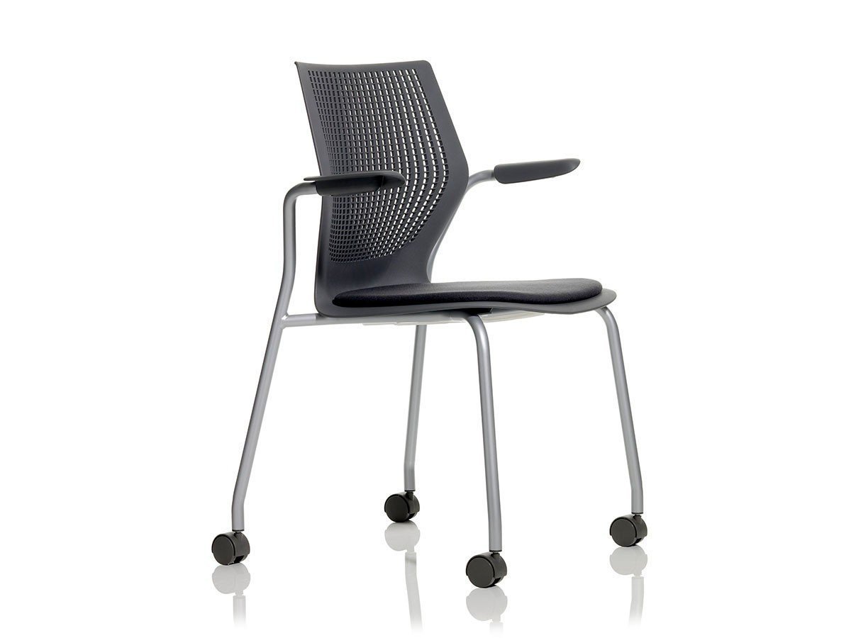 【ノルオフィス/Knoll Office / GOODS】のMultiGeneration Chair / マルチジェネレーション チェア スタッキングベース 固定肘 キャスター脚 インテリア・キッズ・メンズ・レディースファッション・服の通販 founy(ファニー) 　送料無料　Free Shipping　おすすめ　Recommended / Our Picks　パフォーマンス　Performance, Active Function　メッシュ　Mesh, Net Fabric　ワーク　Workwear, Utility Style　ホーム・キャンプ・アウトドア・お取り寄せ　Home Living / Home & Lifestyle / Camping Gear / Outdoor Camping　家具・インテリア　Home Furniture & Interior. Stylish & Functional Living Spaces　チェア・椅子　Seating & Chairs　オフィスチェア・在宅ワーク用チェア　Office & Desk Chairs　シェルC ダークグレー、フレームシルバー|ID: prp329100003900356 ipo3291000000034629305