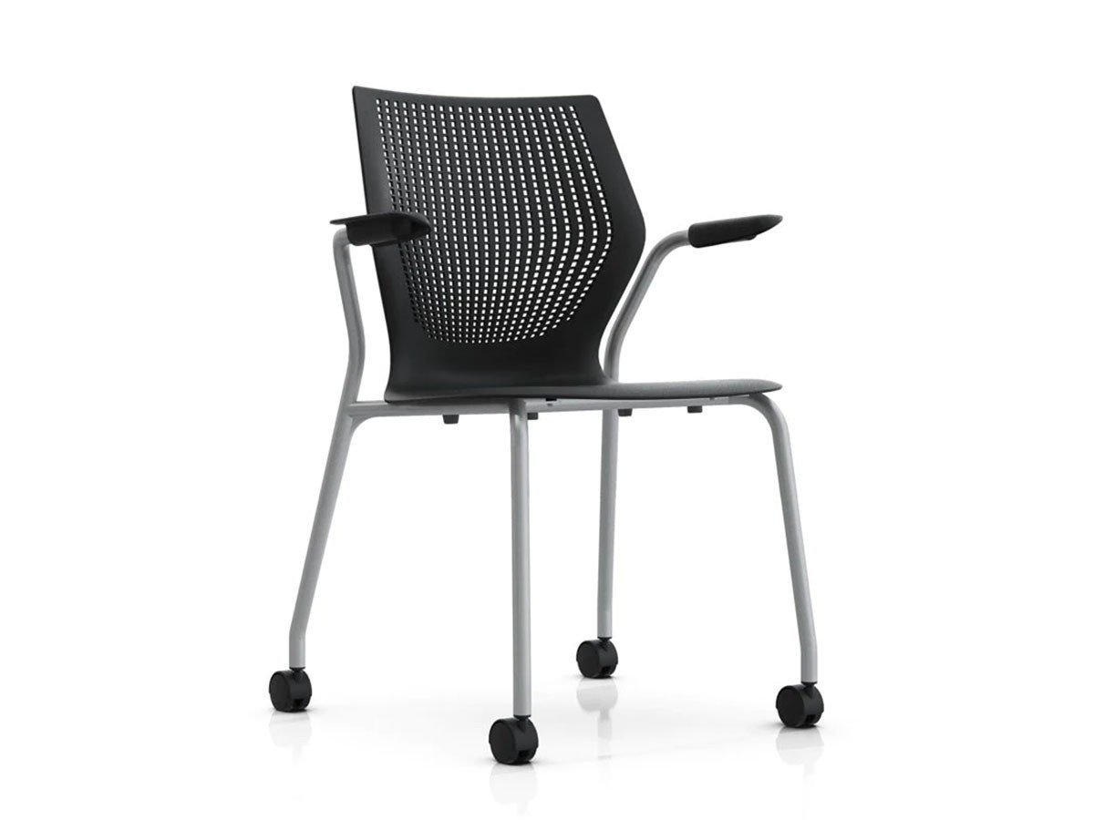 【ノルオフィス/Knoll Office / GOODS】のMultiGeneration Chair / マルチジェネレーション チェア スタッキングベース 固定肘 キャスター脚 インテリア・キッズ・メンズ・レディースファッション・服の通販 founy(ファニー) 　送料無料　Free Shipping　おすすめ　Recommended / Our Picks　パフォーマンス　Performance, Active Function　メッシュ　Mesh, Net Fabric　ワーク　Workwear, Utility Style　ホーム・キャンプ・アウトドア・お取り寄せ　Home Living / Home & Lifestyle / Camping Gear / Outdoor Camping　家具・インテリア　Home Furniture & Interior. Stylish & Functional Living Spaces　チェア・椅子　Seating & Chairs　オフィスチェア・在宅ワーク用チェア　Office & Desk Chairs　シェルB オニキス、フレームシルバー|ID: prp329100003900356 ipo3291000000034629309