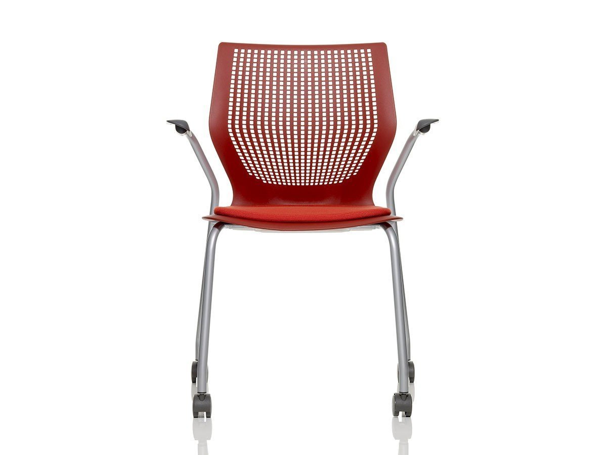 【ノルオフィス/Knoll Office / GOODS】のMultiGeneration Chair / マルチジェネレーション チェア スタッキングベース 固定肘 キャスター脚 インテリア・キッズ・メンズ・レディースファッション・服の通販 founy(ファニー) 　送料無料　Free Shipping　おすすめ　Recommended / Our Picks　パフォーマンス　Performance, Active Function　メッシュ　Mesh, Net Fabric　ワーク　Workwear, Utility Style　ホーム・キャンプ・アウトドア・お取り寄せ　Home Living / Home & Lifestyle / Camping Gear / Outdoor Camping　家具・インテリア　Home Furniture & Interior. Stylish & Functional Living Spaces　チェア・椅子　Seating & Chairs　オフィスチェア・在宅ワーク用チェア　Office & Desk Chairs　シェルR ダークレッド、フレームシルバー|ID: prp329100003900356 ipo3291000000034629316