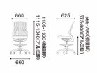 【ノルオフィス/Knoll Office / GOODS】のReGeneration High Task Chair / リジェネレーション ハイタスクチェア 「肘なし」寸法図|ID:prp329100003900359