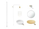 【ドロー ア ライン/DRAW A LINE / GOODS】のLighting & Dresser Set / おつかれ、わたし セット 本商品はこちらのパーツがセットになっています(ホワイト)セット内容:テンションロッド|ID: prp329100003900382 ipo3291000000030178600