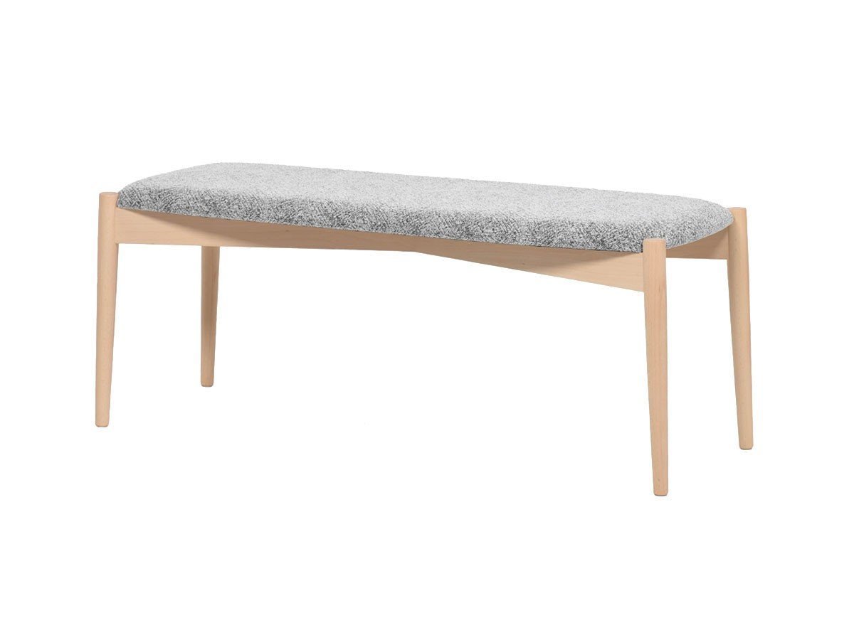 【秋田木工/Akimoku / GOODS】のLYKKE Bench / リュッケ ベンチ インテリア・キッズ・メンズ・レディースファッション・服の通販 founy(ファニー) 　送料無料　Free Shipping　テーブル　Table　ホーム・キャンプ・アウトドア・お取り寄せ　Home,Garden,Outdoor,Camping Gear　家具・インテリア　Furniture　チェア・椅子　Chair　ベンチ・ダイニングベンチ　Bench/Dining Bench　張地:ブラッシュ5(ブラッシュ)、フレーム白木塗装|ID: prp329100003907680 ipo3291000000030196660