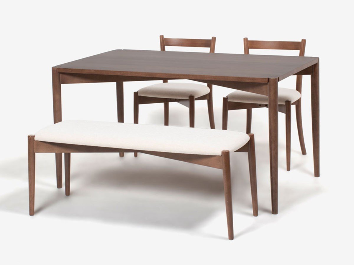【秋田木工/Akimoku / GOODS】のLYKKE Bench / リュッケ ベンチ インテリア・キッズ・メンズ・レディースファッション・服の通販 founy(ファニー) 　送料無料　Free Shipping　テーブル　Table　ホーム・キャンプ・アウトドア・お取り寄せ　Home,Garden,Outdoor,Camping Gear　家具・インテリア　Furniture　チェア・椅子　Chair　ベンチ・ダイニングベンチ　Bench/Dining Bench　張地:7341(デクレア2)、フレームブラックウォールナット BWN|ID: prp329100003907680 ipo3291000000030196680