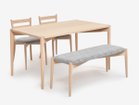 【秋田木工/Akimoku / GOODS】のLYKKE Bench / リュッケ ベンチ 張地:ブラッシュ5(ブラッシュ)、フレーム白木塗装|ID: prp329100003907680 ipo3291000000030196694