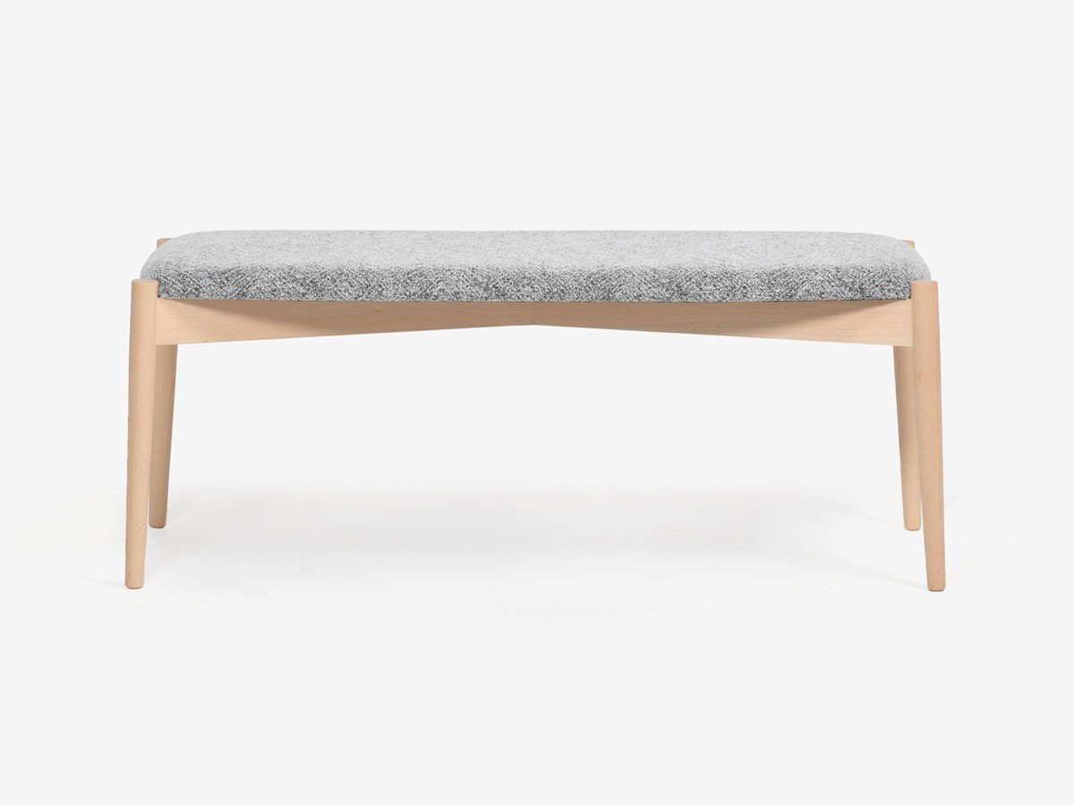 【秋田木工/Akimoku / GOODS】のLYKKE Bench / リュッケ ベンチ インテリア・キッズ・メンズ・レディースファッション・服の通販 founy(ファニー) 　送料無料　Free Shipping　テーブル　Table　ホーム・キャンプ・アウトドア・お取り寄せ　Home,Garden,Outdoor,Camping Gear　家具・インテリア　Furniture　チェア・椅子　Chair　ベンチ・ダイニングベンチ　Bench/Dining Bench　張地:ブラッシュ5(ブラッシュ)、フレーム白木塗装|ID: prp329100003907680 ipo3291000000030196734