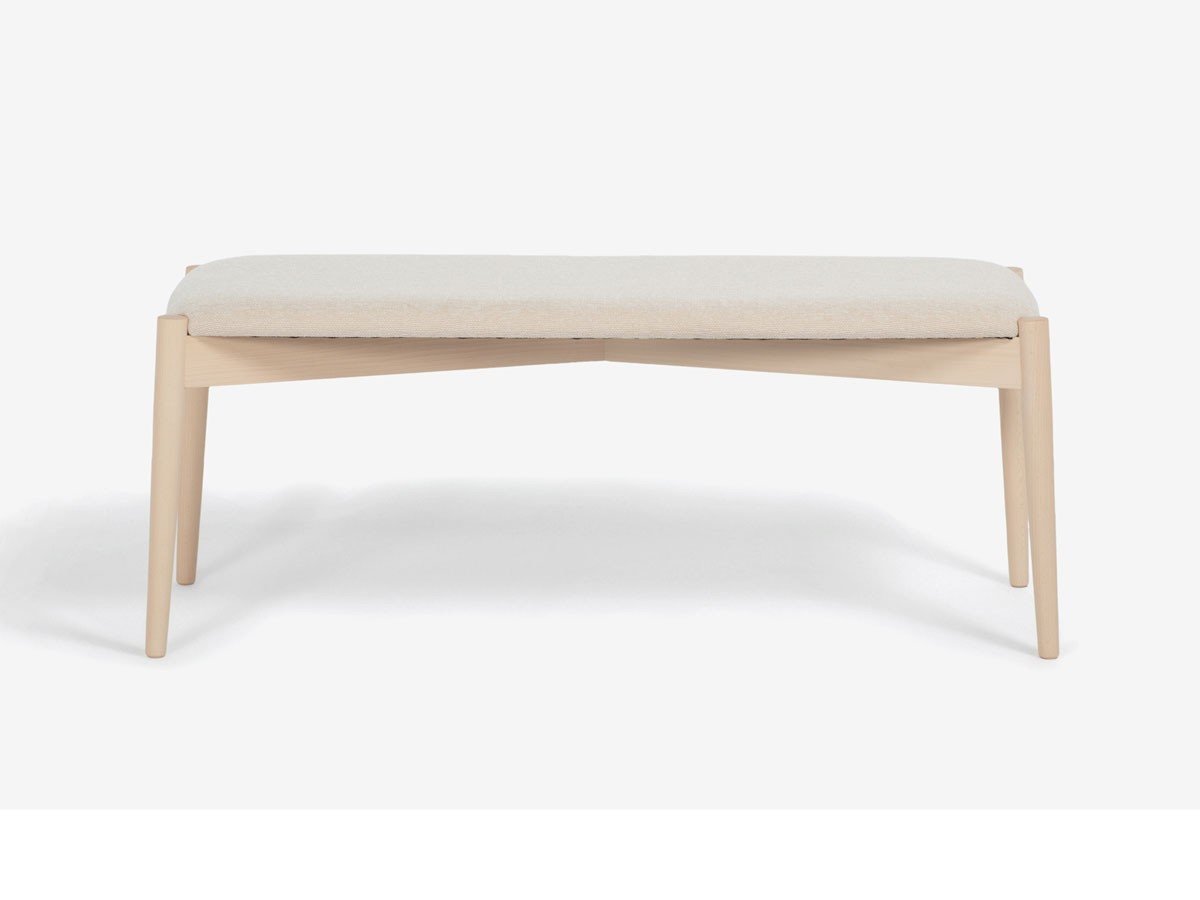 【秋田木工/Akimoku / GOODS】のLYKKE Bench / リュッケ ベンチ インテリア・キッズ・メンズ・レディースファッション・服の通販 founy(ファニー) 　送料無料　Free Shipping　テーブル　Table　ホーム・キャンプ・アウトドア・お取り寄せ　Home,Garden,Outdoor,Camping Gear　家具・インテリア　Furniture　チェア・椅子　Chair　ベンチ・ダイニングベンチ　Bench/Dining Bench　張地:7341(デクレア2)、フレーム白木塗装|ID: prp329100003907680 ipo3291000000030196741