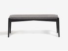【秋田木工/Akimoku / GOODS】のLYKKE Bench / リュッケ ベンチ 張地:7345(デクレア2)、フレームブラック艶消し|ID: prp329100003907680 ipo3291000000030196747