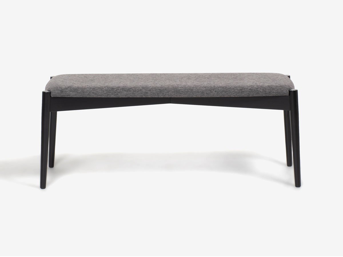 【秋田木工/Akimoku / GOODS】のLYKKE Bench / リュッケ ベンチ インテリア・キッズ・メンズ・レディースファッション・服の通販 founy(ファニー) 　送料無料　Free Shipping　テーブル　Table　ホーム・キャンプ・アウトドア・お取り寄せ　Home,Garden,Outdoor,Camping Gear　家具・インテリア　Furniture　チェア・椅子　Chair　ベンチ・ダイニングベンチ　Bench/Dining Bench　張地:7345(デクレア2)、フレームブラック艶消し|ID: prp329100003907680 ipo3291000000030196747