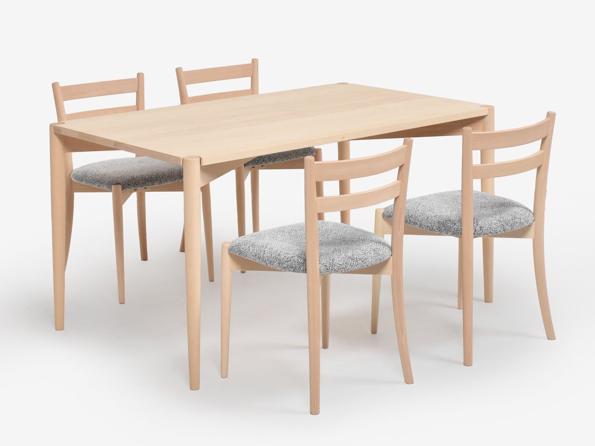 【秋田木工/Akimoku / GOODS】のLYKKE Dining Chair / リュッケ ダイニングチェア 張座 インテリア・キッズ・メンズ・レディースファッション・服の通販 founy(ファニー) 　送料無料　Free Shipping　シンプル　Simple, Minimal　テーブル　Table, Dining Table　軽量　Lightweight, Ultra Light　ホーム・キャンプ・アウトドア・お取り寄せ　Home Living / Home & Lifestyle / Camping Gear / Outdoor Camping　家具・インテリア　Home Furniture & Interior. Stylish & Functional Living Spaces　チェア・椅子　Seating & Chairs　ダイニングチェア・木製チェア　Dining Chairs　張地:ブラッシュ5(ブラッシュ)、フレーム白木塗装|ID: prp329100003907685 ipo3291000000034230720