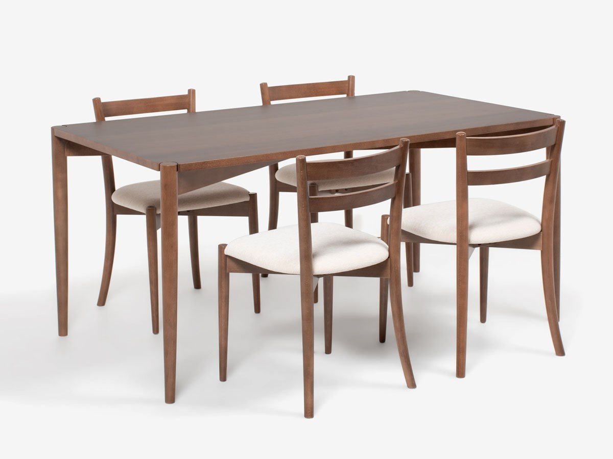 【秋田木工/Akimoku / GOODS】のLYKKE Dining Chair / リュッケ ダイニングチェア 張座 インテリア・キッズ・メンズ・レディースファッション・服の通販 founy(ファニー) 　送料無料　Free Shipping　シンプル　Simple, Minimal　テーブル　Table, Dining Table　軽量　Lightweight, Ultra Light　ホーム・キャンプ・アウトドア・お取り寄せ　Home Living / Home & Lifestyle / Camping Gear / Outdoor Camping　家具・インテリア　Home Furniture & Interior. Stylish & Functional Living Spaces　チェア・椅子　Seating & Chairs　ダイニングチェア・木製チェア　Dining Chairs　張地:7341(デクレア2)、フレームブラックウォールナット BWN|ID: prp329100003907685 ipo3291000000034230723