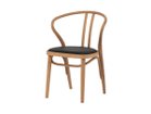 【秋田木工/Akimoku / GOODS】のDining Chair No.503-OU / ダイニングチェア No.503-OU ナラ材 張地:BK(PVC)、フレームホワイトオーク WO|ID:prp329100003907699