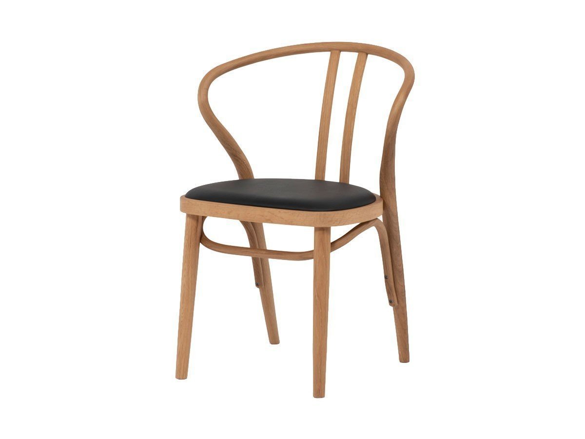 【秋田木工/Akimoku / GOODS】のDining Chair No.503-OU / ダイニングチェア No.503-OU ナラ材 インテリア・キッズ・メンズ・レディースファッション・服の通販 founy(ファニー) 　送料無料　Free Shipping　ホーム・キャンプ・アウトドア・お取り寄せ　Home Living / Home & Lifestyle / Camping Gear / Outdoor Camping　家具・インテリア　Home Furniture & Interior. Stylish & Functional Living Spaces　チェア・椅子　Seating & Chairs　ダイニングチェア・木製チェア　Dining Chairs　張地:BK(PVC)、フレームホワイトオーク WO|ID: prp329100003907699 ipo3291000000035891544