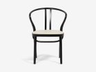【秋田木工/Akimoku / GOODS】のDining Chair No.503-OU / ダイニングチェア No.503-OU ブナ材 張地:ソフトWH(ソフトレザー)、フレームダークブラウン DB|ID:prp329100003907700