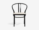 【秋田木工/Akimoku / GOODS】のDining Chair No.503-OU / ダイニングチェア No.503-OU ブナ材 張地:ソフトWH(ソフトレザー)、フレームブラック BK|ID:prp329100003907700