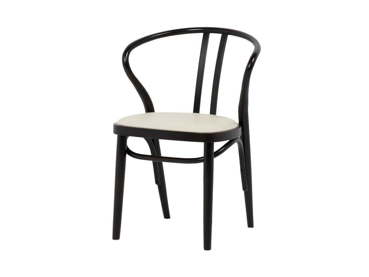 【秋田木工/Akimoku / GOODS】のDining Chair No.503-OU / ダイニングチェア No.503-OU ブナ材 インテリア・キッズ・メンズ・レディースファッション・服の通販 founy(ファニー) 　送料無料　Free Shipping　ホーム・キャンプ・アウトドア・お取り寄せ　Home Living / Home & Lifestyle / Camping Gear / Outdoor Camping　家具・インテリア　Home Furniture & Interior. Stylish & Functional Living Spaces　チェア・椅子　Seating & Chairs　ダイニングチェア・木製チェア　Dining Chairs　張地:ソフトWH(ソフトレザー)、フレームブラック BK|ID: prp329100003907700 ipo3291000000033314973