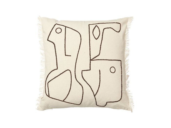 【ファームリビング/ferm LIVING / GOODS】のFigure Cushion / フィギュア クッション(オフホワイト / コーヒー) インテリア・キッズ・メンズ・レディースファッション・服の通販 founy(ファニー) https://founy.com/ 送料無料 Free Shipping オーガニック Organic クッション Cushion フリンジ Fringe ホーム・キャンプ・アウトドア・お取り寄せ Home,Garden,Outdoor,Camping Gear 家具・インテリア Furniture その他 インテリア雑貨、家具 Furniture, Interior, Others |ID: prp329100003917478 ipo3291000000030191679