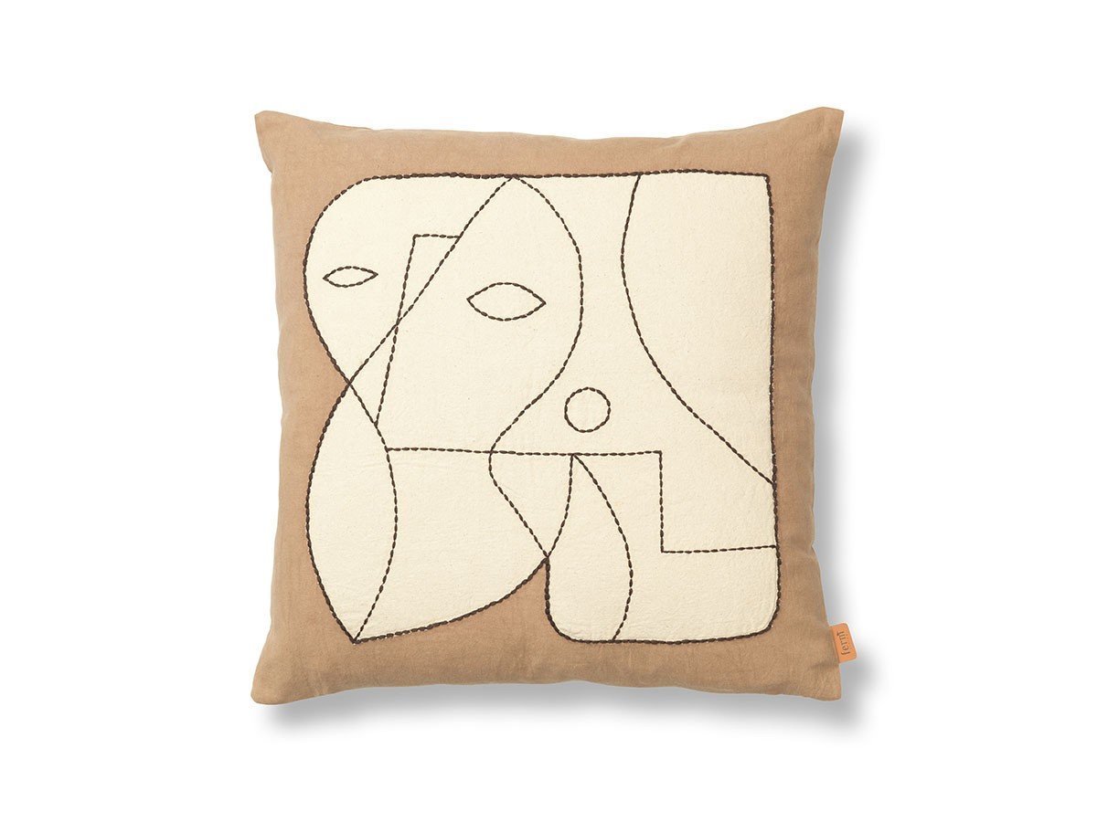 【ファームリビング/ferm LIVING / GOODS】のFigure Cushion / フィギュア クッション(ダークトープ / オフホワイト) インテリア・キッズ・メンズ・レディースファッション・服の通販 founy(ファニー) 　送料無料　Free Shipping　オーガニック　Organic　クッション　Cushion　ホーム・キャンプ・アウトドア・お取り寄せ　Home,Garden,Outdoor,Camping Gear　家具・インテリア　Furniture　その他 インテリア雑貨、家具　Furniture, Interior, Others　-|ID: prp329100003917483 ipo3291000000025855250