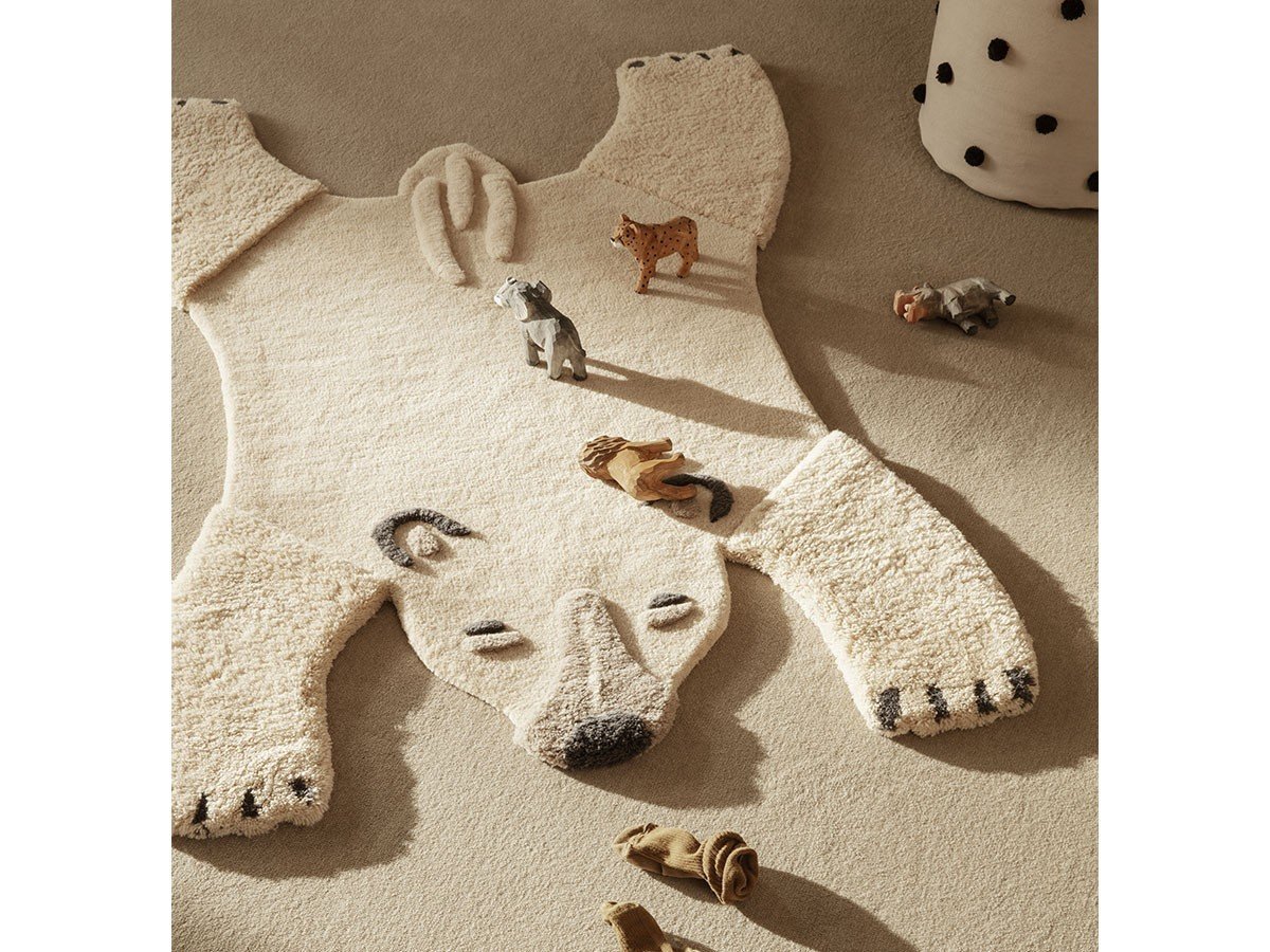 【ファームリビング/ferm LIVING / GOODS】のAnimal Tufted Rug Polar Bear / アニマルタフテッドラグ ポーラーベア 人気、トレンドファッション・服の通販 founy(ファニー) 　送料無料　Free Shipping　ベビー　Baby　ホーム・キャンプ・アウトドア・お取り寄せ　Home,Garden,Outdoor,Camping Gear　家具・インテリア　Furniture　キッズ家具　Kids' Furniture　other-2|ID: prp329100003917491 ipo3291000000031478814