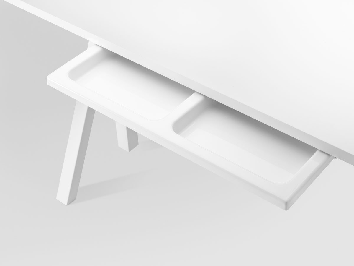 【ストリングファニチャー/String Furniture / GOODS】のWorks Work Desk / ワークス ワークデスク 幅160cm リノリウム天板 インテリア・キッズ・メンズ・レディースファッション・服の通販 founy(ファニー) 　エレガント 上品　Elegant　テーブル　Table　デスク　Desk　リバーシブル　Reversible　ワーク　Work　ホーム・キャンプ・アウトドア・お取り寄せ　Home,Garden,Outdoor,Camping Gear　家具・インテリア　Furniture　その他 インテリア雑貨、家具　Furniture, Interior, Others　オプションで天板下に薄型の引出しを追加できます。引出しのカラーはホワイトのみの展開です。|ID: prp329100003938830 ipo3291000000025987593