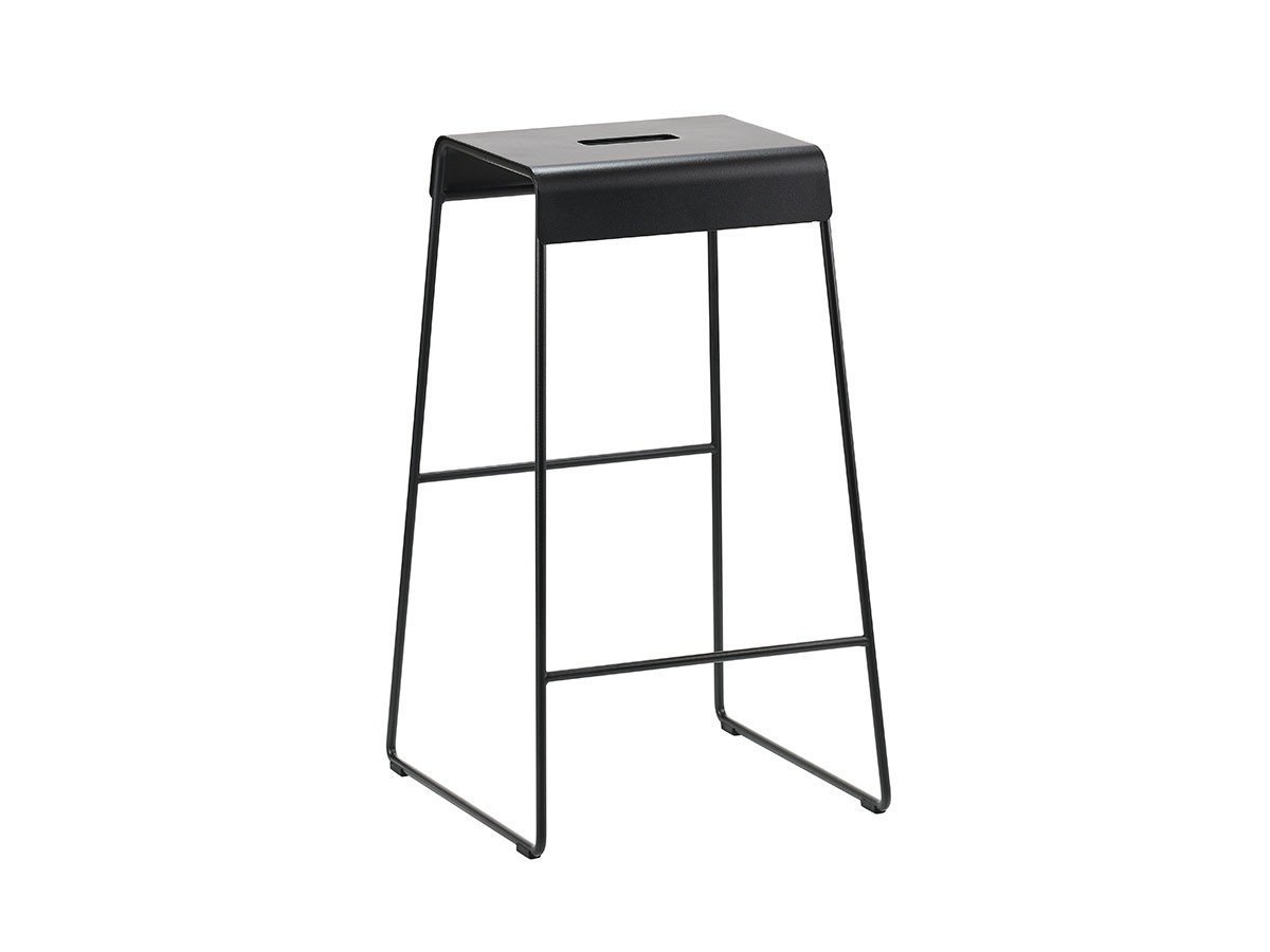 【ゾーン デンマーク/ZONE DENMARK / GOODS】のA-COLLECTION Stool / A-コレクション スツール 高さ66cm インテリア・キッズ・メンズ・レディースファッション・服の通販 founy(ファニー) 　送料無料　Free Shipping　コレクション　Collection, Seasonal Line　コンパクト　Compact, Small Size　スリム　Slim, Slim Fit　デスク　Desk, Work Desk　フォルム　Silhouette, Form　フレーム　Frame, Outline　ブラック|ID: prp329100003942589 ipo3291000000035325812