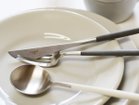 【クチポール/Cutipol / GOODS】のGOA Dessert Cutlery Set / ゴア デザート4本セット(ホワイト × シルバー) 参考イメージ|ID:prp329100003956650