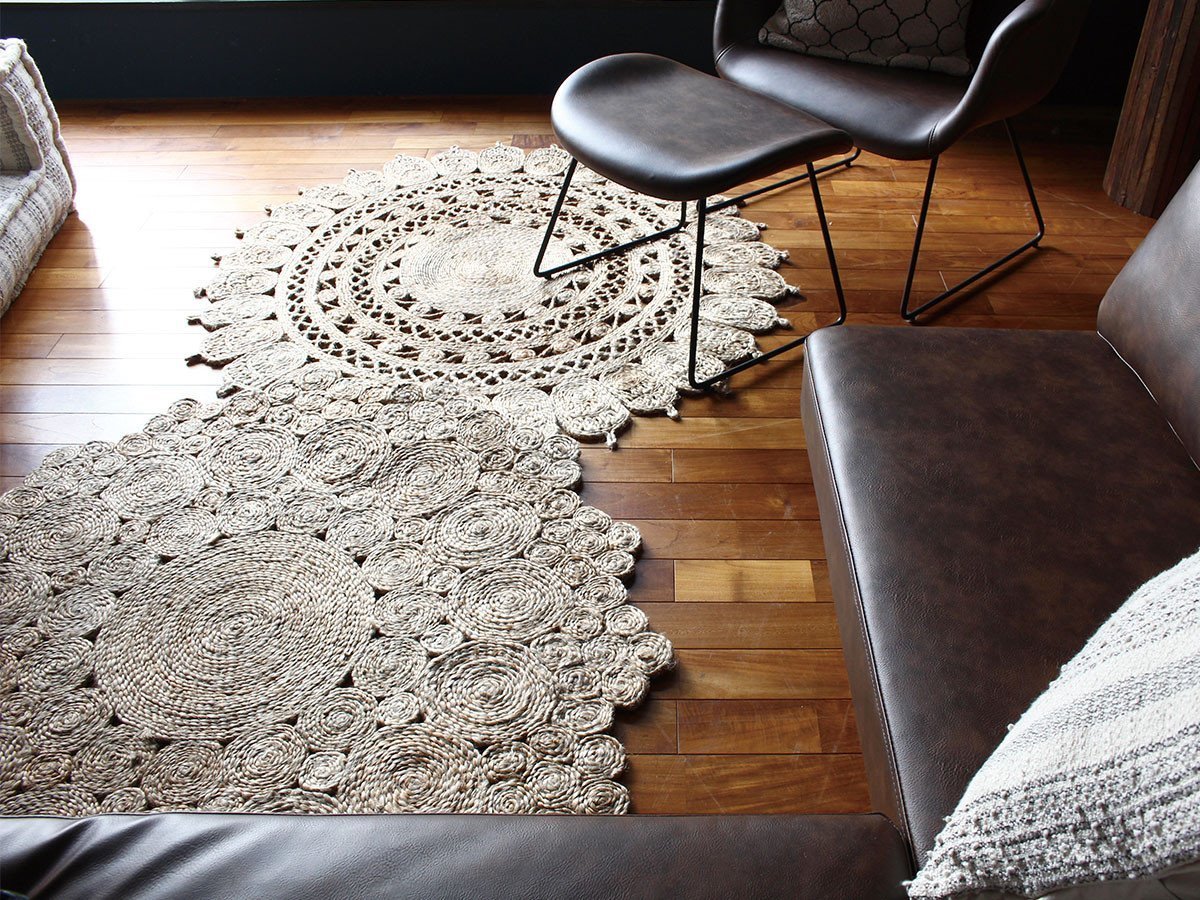 【アデペシュ/a.depeche / GOODS】のjute rug 9992 circle / ジュートラグ 9992 サークル 人気、トレンドファッション・服の通販 founy(ファニー) 　送料無料　Free Shipping　おすすめ　Recommended / Our Picks　サークル　Circle, Round Design　ジュート　Jute, Natural Fiber　バランス　Balance, Style Balance　手編み　Hand-Knitted, Handmade Knit　ホーム・キャンプ・アウトドア・お取り寄せ　Home Living / Home & Lifestyle / Camping Gear / Outdoor Camping　家具・インテリア　Home Furniture & Interior. Stylish & Functional Living Spaces　その他 インテリア雑貨、家具　Home Decor & Furniture Extras　other-5|ID: prp329100003962316 ipo3291000000031477913