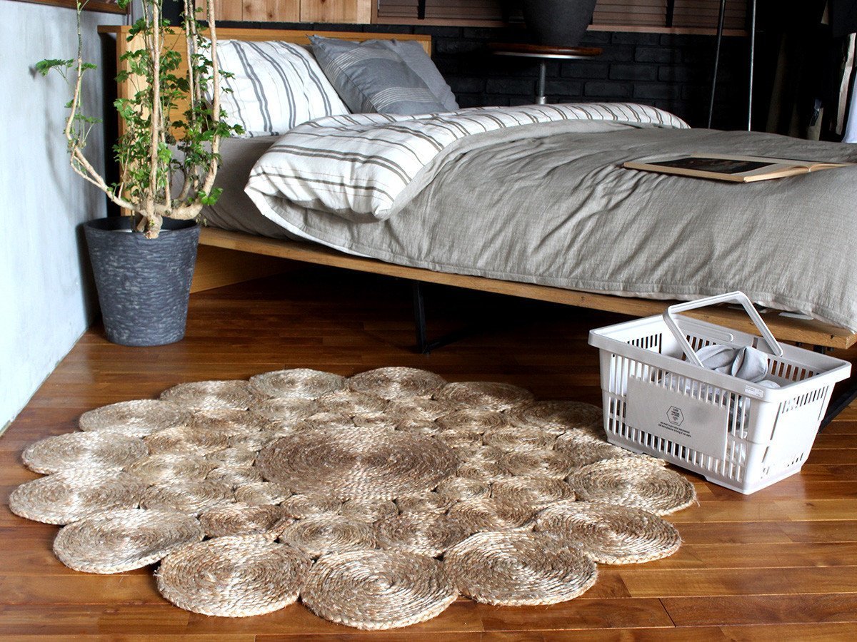 【アデペシュ/a.depeche / GOODS】のjute rug 2525 circle / ジュートラグ 2525 サークル 人気、トレンドファッション・服の通販 founy(ファニー) 　送料無料　Free Shipping　おすすめ　Recommend　サークル　Circle　ジュート　Jute　バランス　Balance　手編み　Hand Knitting　ホーム・キャンプ・アウトドア・お取り寄せ　Home,Garden,Outdoor,Camping Gear　家具・インテリア　Furniture　その他 インテリア雑貨、家具　Furniture, Interior, Others　other-2|ID: prp329100003962317 ipo3291000000031477915