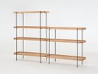 【スケッチ/Sketch / GOODS】のHUMLA 100 tall shelf / フムラ 100 トールシェルフ 左:本商品(ライトオーク)、右:サイズ違いの「100 ローシェルフ(ライトオーク)」|ID: prp329100003995298 ipo3291000000036544876