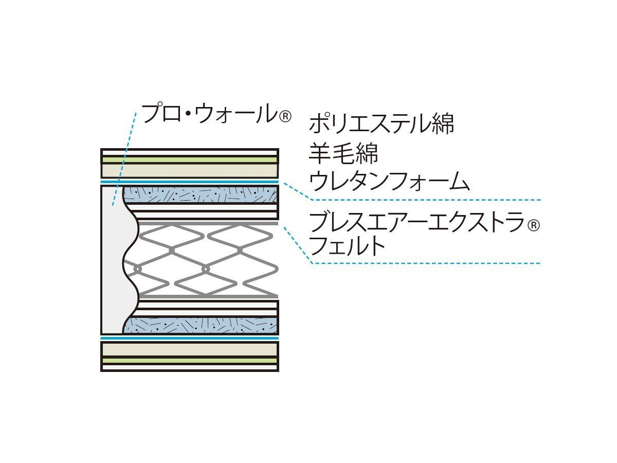 【フランスベッド/FRANCE BED / GOODS】のLife Treatment Mattress LT-9900 PW MON / ライフトリートメント マットレス LT-9900 PW MON ハード(モアリー仕様) インテリア・キッズ・メンズ・レディースファッション・服の通販 founy(ファニー) 　クッション　Cushion　抗菌　Antibacterial　スプリング　Spring　タオル　Towel　ホーム・キャンプ・アウトドア・お取り寄せ　Home,Garden,Outdoor,Camping Gear　家具・インテリア　Furniture　その他 インテリア雑貨、家具　Furniture, Interior, Others　マットレス構造|ID: prp329100003999758 ipo3291000000026444061