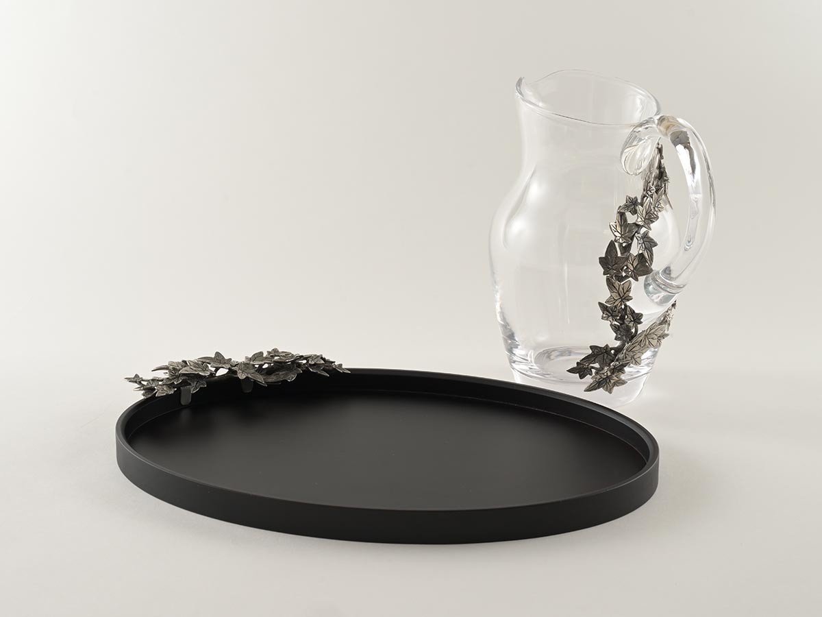 【アトリエ ジュンコ/Atelier Junko / GOODS】のIvy Wood Tray Oval / アイビー ウッドトレー オーバル(シングル) 人気、トレンドファッション・服の通販 founy(ファニー) 　送料無料　Free Shipping　アイビー　Ivy　ウッド　Wood　オーバル　Oval　ハンド　Hand　モチーフ　Motif　ホーム・キャンプ・アウトドア・お取り寄せ　Home,Garden,Outdoor,Camping Gear　キッチン・ダイニング　Kitchen Dining　キッチン収納　Kitchen　other-4|ID: prp329100004002806 ipo3291000000031476532