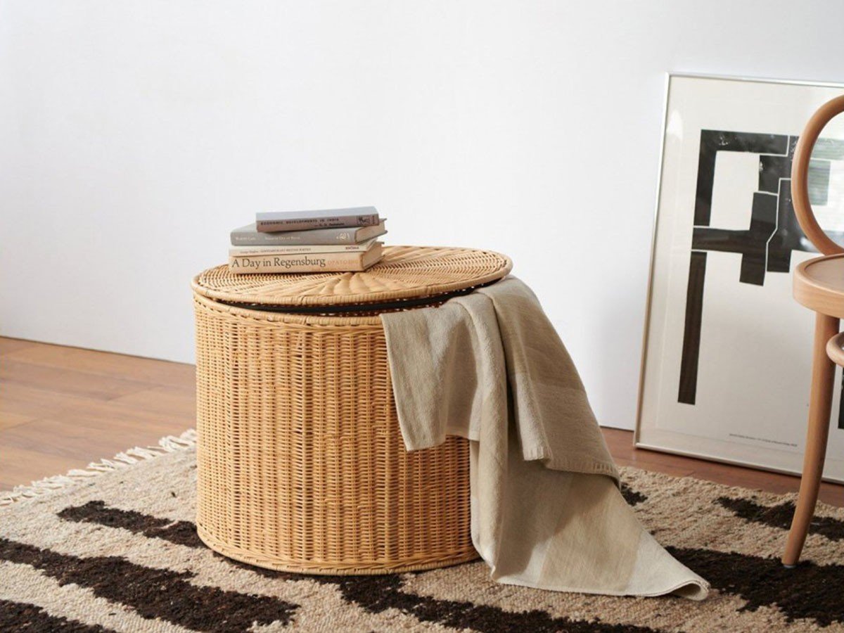 【ジャーナルスタンダード ファニチャー/journal standard Furniture / GOODS】のROTIN STORAGE STOOL / ロティン ストレージスツール 人気、トレンドファッション・服の通販 founy(ファニー) 　テーブル　Table　バスケット　Basket　フレーム　Flame　ブランケット　Blanket　ボックス　Box　ラタン　Rattan　ホーム・キャンプ・アウトドア・お取り寄せ　Home,Garden,Outdoor,Camping Gear　家具・インテリア　Furniture　チェア・椅子　Chair　スツール　Stool　 other-1|ID: prp329100004021747 ipo3291000000026677394