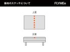 【マスターウォール/MASTERWAL / GOODS】のDANISH GRANDE OTTOMAN / デニッシュ グランデ オットマン 9092 張地にレザーをご選択の場合、上図の点線の位置にステッチが入ります。|ID: prp329100004021761 ipo3291000000030174119