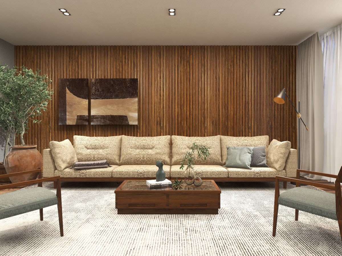 【マスターウォール/MASTERWAL / GOODS】のDANISH GRANDE SOFA / デニッシュ グランデ ソファ シングルアーム 3シーター199 インテリア・キッズ・メンズ・レディースファッション・服の通販 founy(ファニー) 　クッション　Cushion　フェザー　Feather　ホーム・キャンプ・アウトドア・お取り寄せ　Home,Garden,Outdoor,Camping Gear　家具・インテリア　Furniture　ソファー　Sofa　張地:ドムス J32101トープ(ファブリック4)、フレーム:ウォールナット組合せ例|ID: prp329100004021784 ipo3291000000030174224
