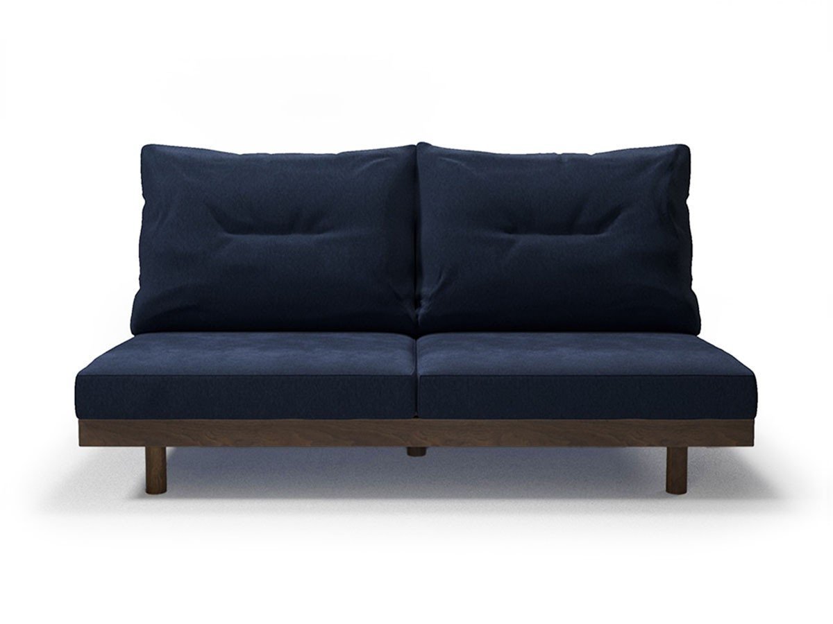 【マスターウォール/MASTERWAL / GOODS】のDANISH GRANDE SOFA / デニッシュ グランデ ソファ 2シーター160 インテリア・キッズ・メンズ・レディースファッション・服の通販 founy(ファニー) 　クッション　Cushion　フェザー　Feather　ホーム・キャンプ・アウトドア・お取り寄せ　Home,Garden,Outdoor,Camping Gear　家具・インテリア　Furniture　ソファー　Sofa　張地:ペロンダ ネイビー(ファブリック3)、フレーム:ウォールナット|ID: prp329100004021787 ipo3291000000030174247